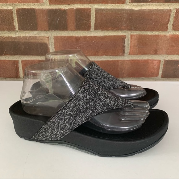 Copper Fit Women's Summit Black Platform Sandals Size US 9 B - Picture 1 of 9
